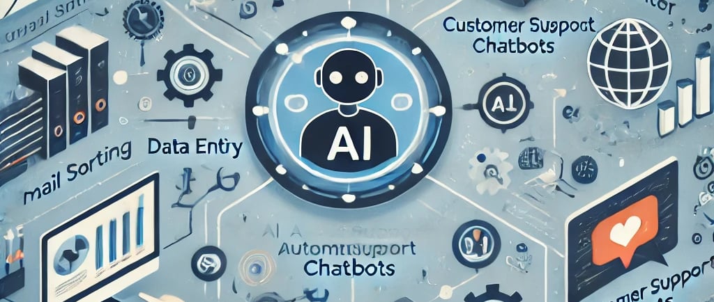 a person with a laptop and a laptop on a blue background