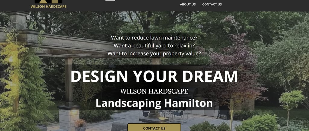 exterior patio and walkway lighting in Hamilton Ontario with Wilson Hardscape