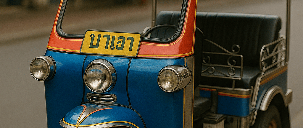 TUK TUK in the Bangkok street