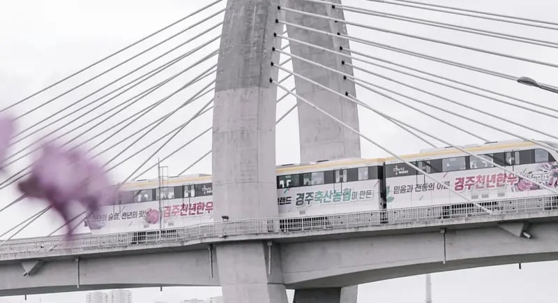 Train KTX in south Korea