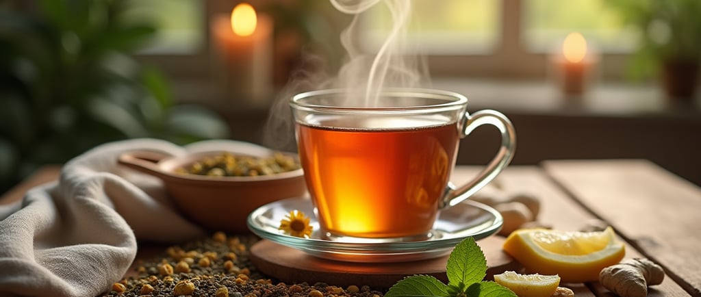 herbal tea for stress relief & digestion