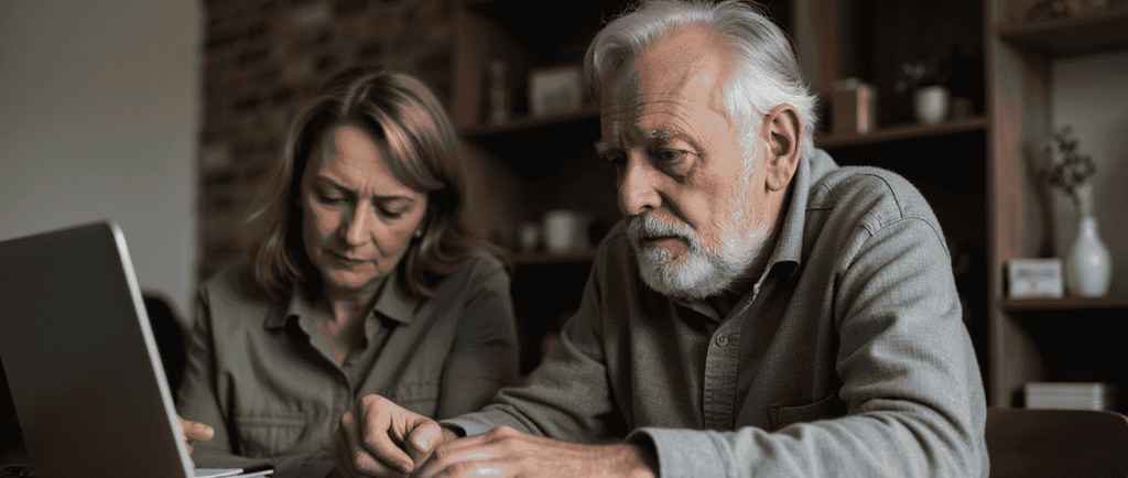 Elderly man finding purpose at home