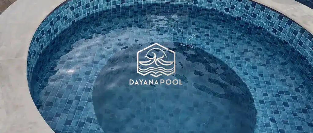 Kolam Jacuzzi minimalis dengan air hangat