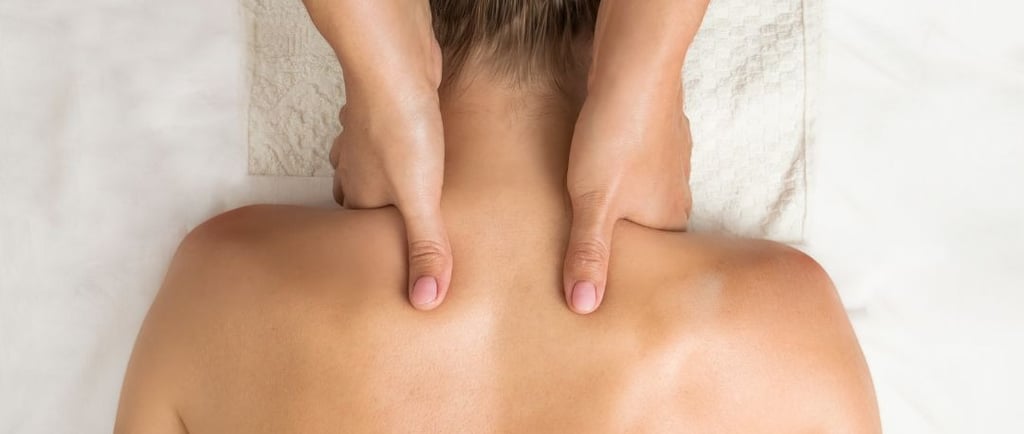 a woman is shown in a massager