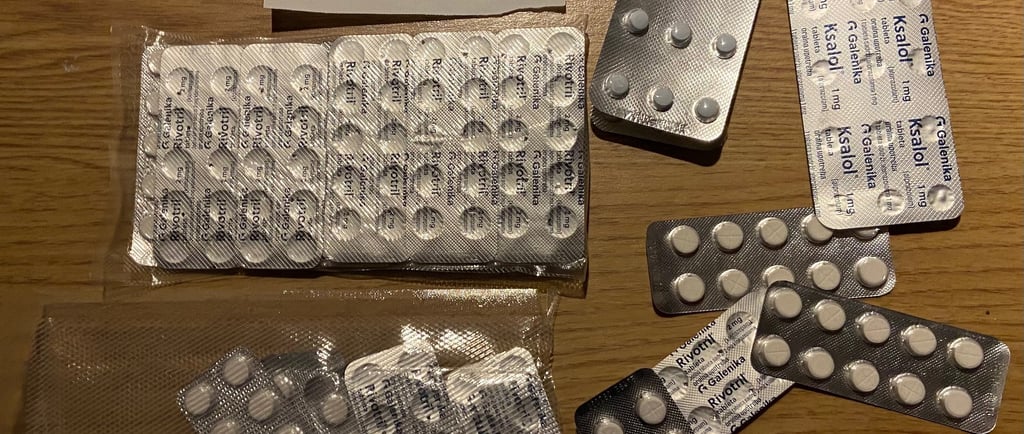 Ksalol 1mg och Rivotril 2mg från Galenika