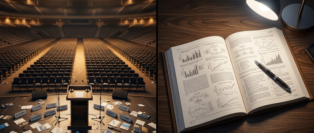 Event management vs. real planning AI generated image