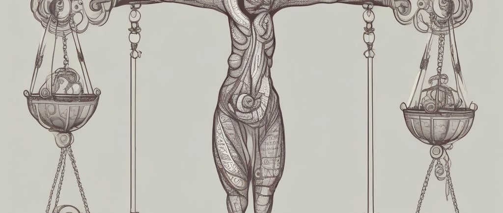 стилизованная фигура человека с детально прорисованными мышцами и внутренними структурами тела