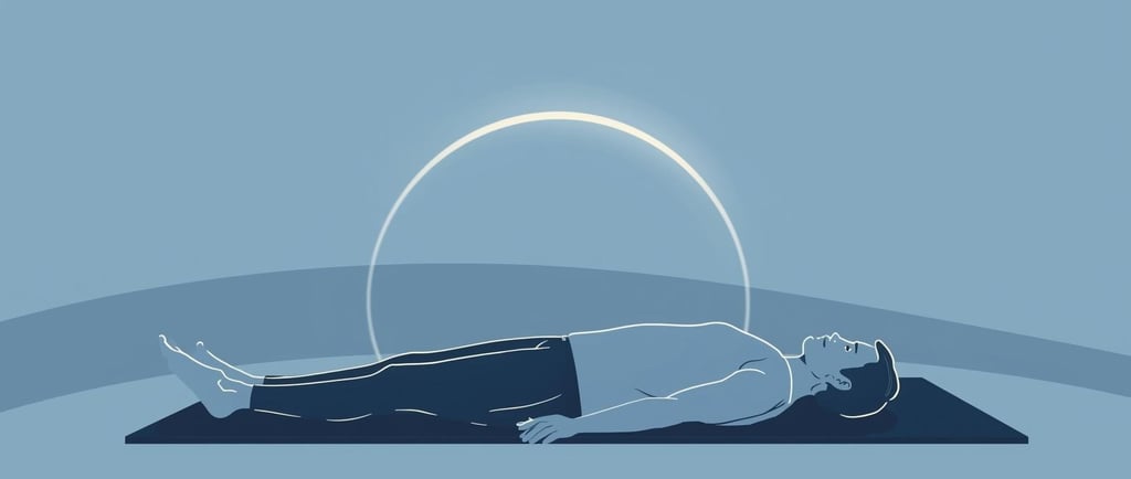 inimene lamab matil ja tegeleb vabastava hingamisega