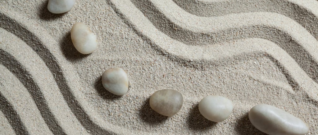 6 cailloux & sable