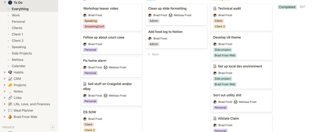 Immagine di Notion to do per mostrare alle persone come è semplice marcare i propri impegni