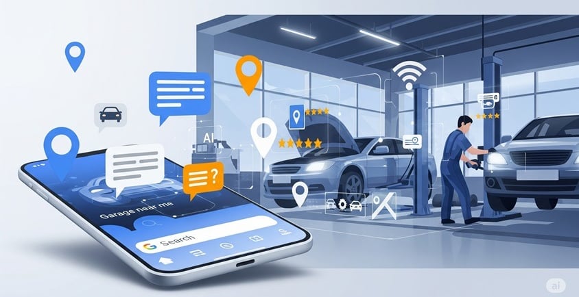 Car Garage SEO in the times of AI overviews. By JJSEO