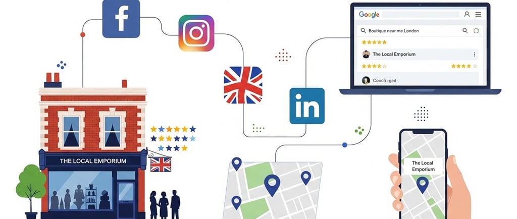 How Social Media Boosts Local SEO for UK Small Businesses: A 2025 Guide