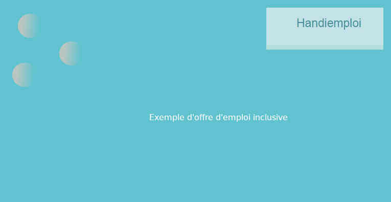 exemple de rédaction d'une offre d'emploi inclusive au handicap