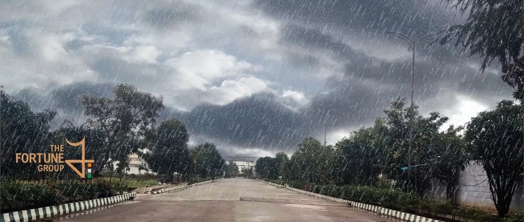 Fortune Hestia luxury villa exterior – modern architecture and lush surroundings, Bangalore