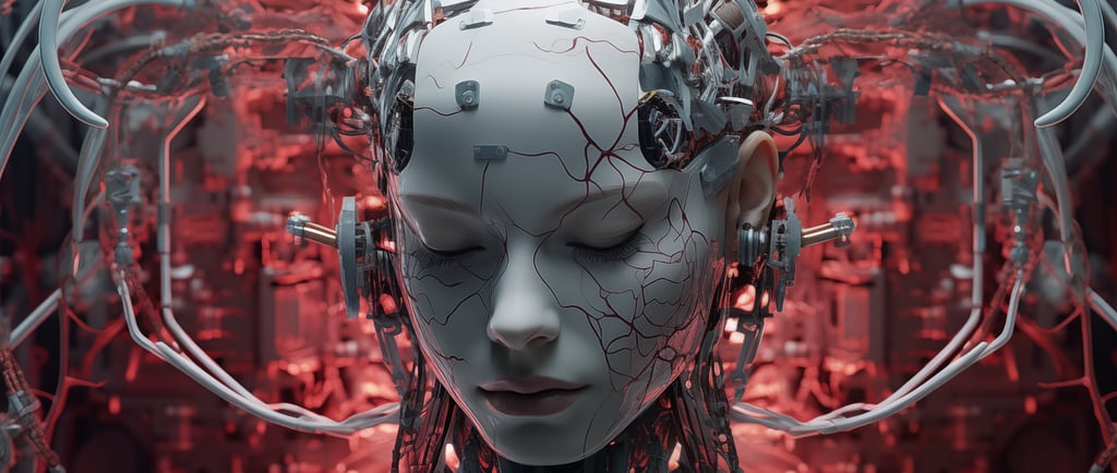 Futuristic representation of AI and Machine Learning.