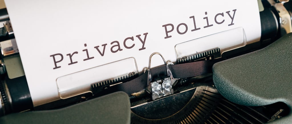 Image of a privacy policy being developed.