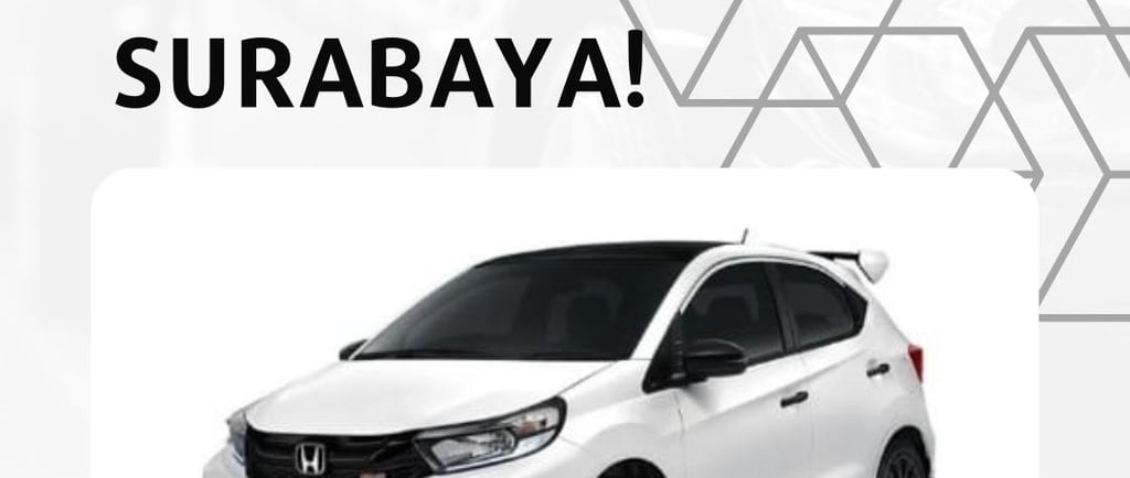 Rental Mobil Honda Brio di Surabaya Juara Rent Car