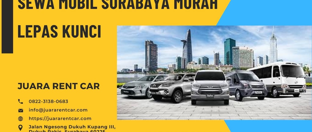 Sewa Mobil Surabaya Murah Lepas Kunci