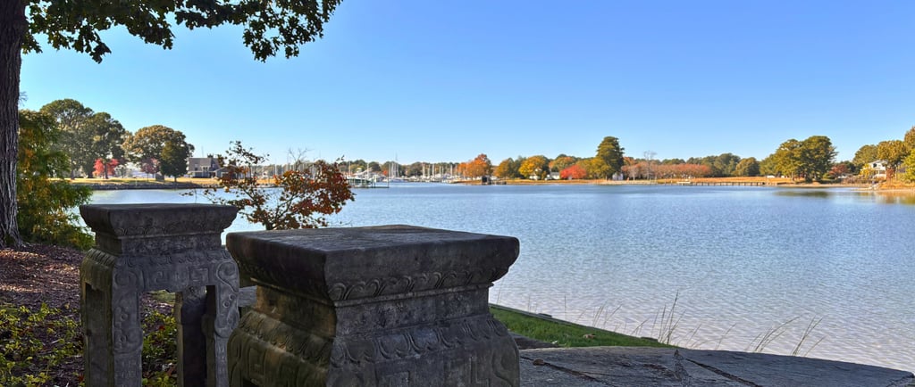 Waterfront view in Gloucester, VA near York River, reflecting coastal landscapes served by The King’s Garden