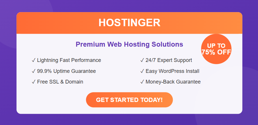 #Hostinger #WebHosting #WordPress #WebDevelopment #OnlineBusiness #AffordableHosting #WebsiteBuilder