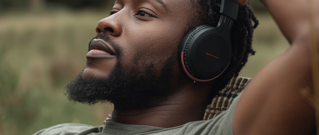 person listening to SSP and RRP to regulate nervous system
