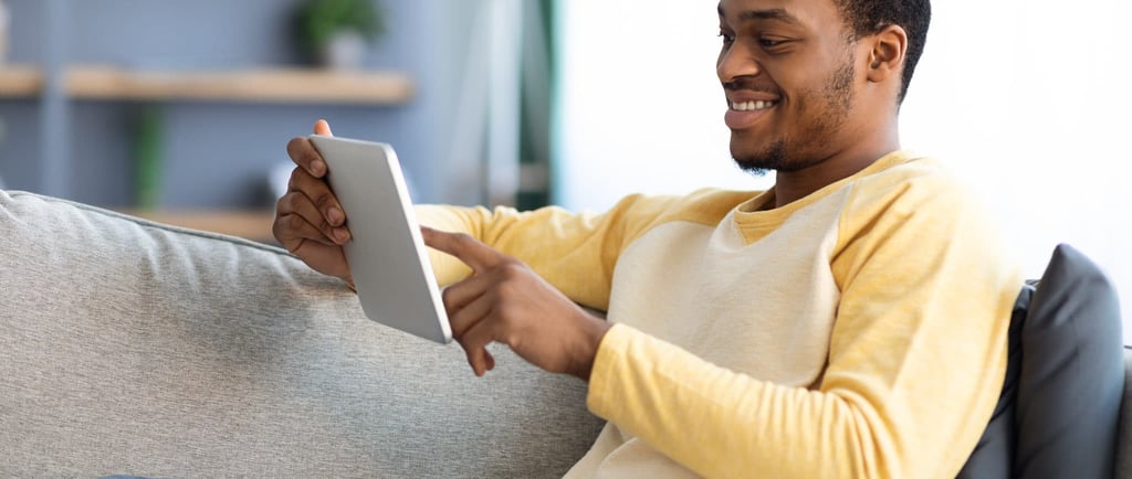 black male reading about developmental trauma in Michigan