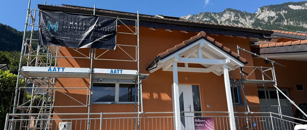 avant le début des travaux de rénovation de façade