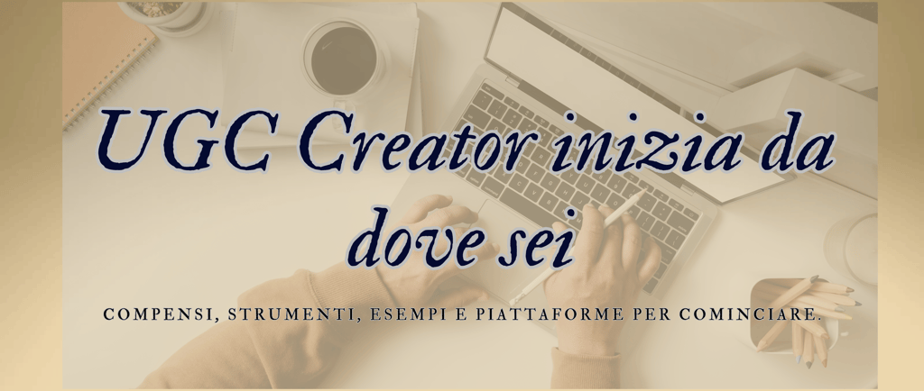 Donna freelance che lavora al computer da casa, simbolo di un'attività UGC indipendente e creativa"