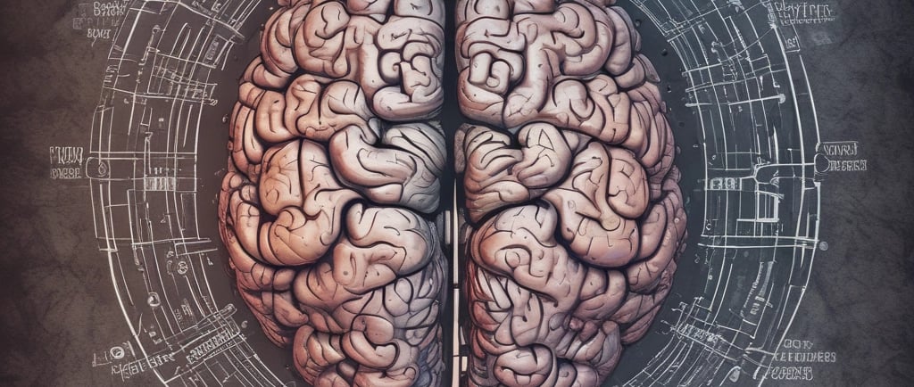 a close up of a plastic model of a human brain