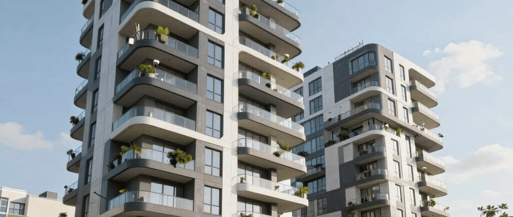 white concrete building