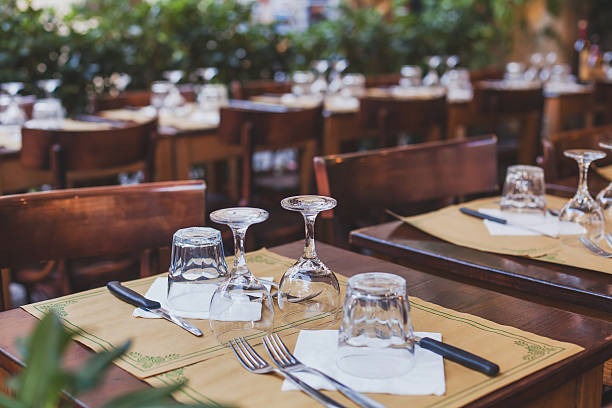 Juego de mesa de madera para restaurante con sillas de madera