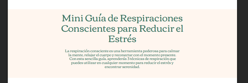 mini guía de respiraciones