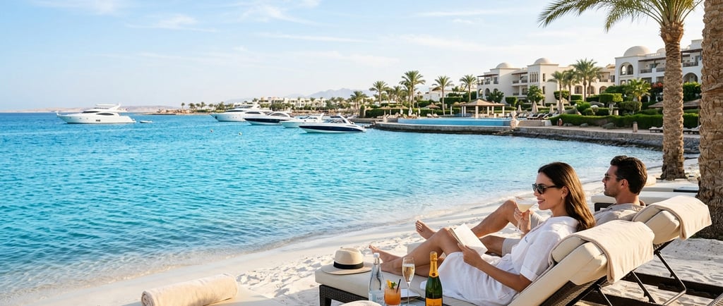 Modern beachfront real estate in Hurghada showcasing luxury apartments and coastal lifestyle