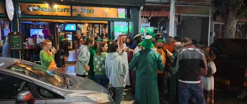 people at a party in Limassol Irish bar