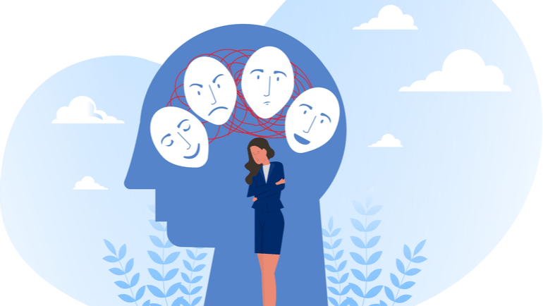 Une femme en entreprise qui a le syndrome de l'imposteur