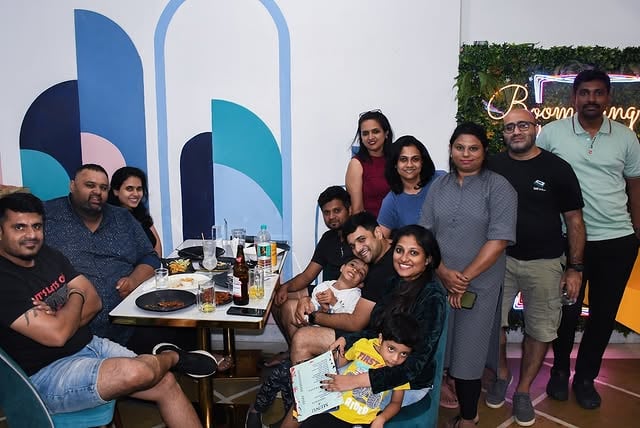 Group of Family vibing at the best pub in Pondicherry