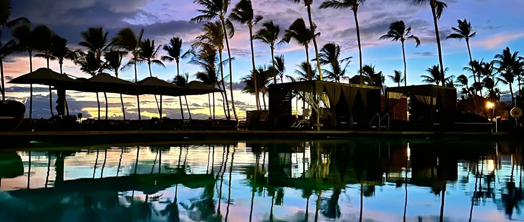 Sunset sky reflection