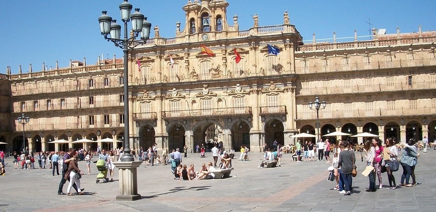 Vista de la plaza Mayor de Salamanca