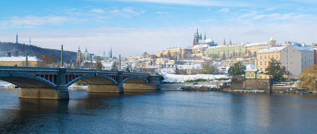 a bridge in prague city
