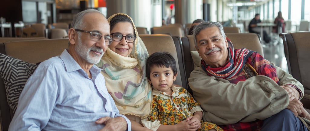 Pakistani family waiting at airport summer travel health tips Pakistan 2026