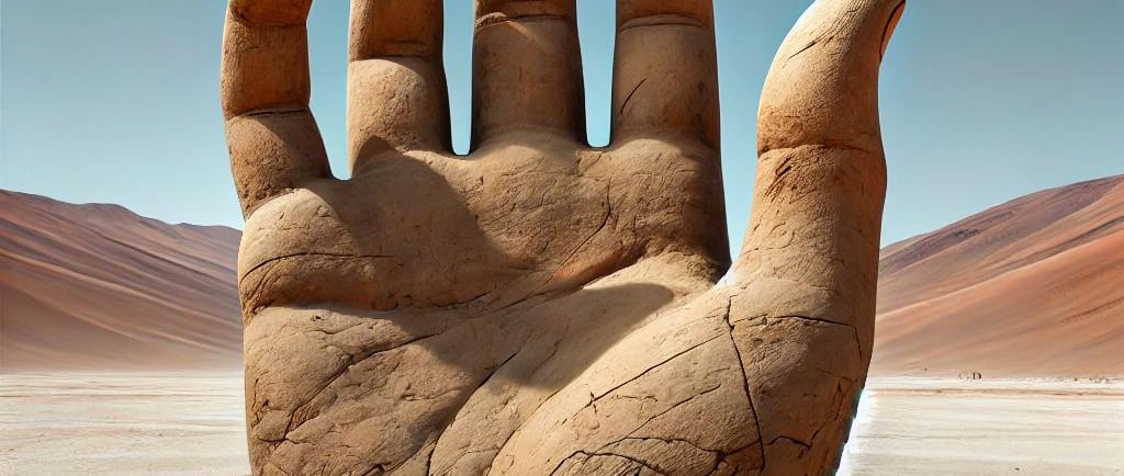 hand in the desert chile