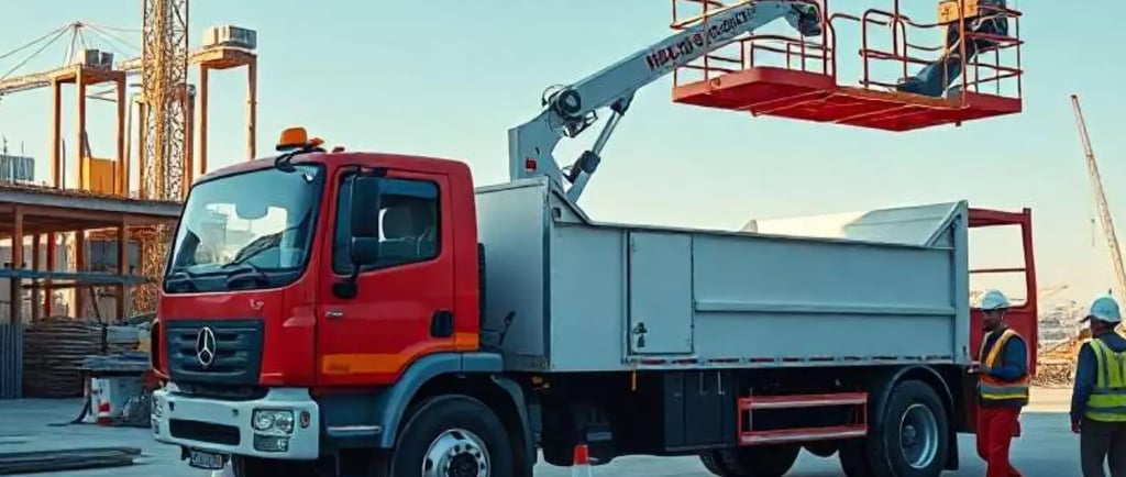 camion con cesta elevadora