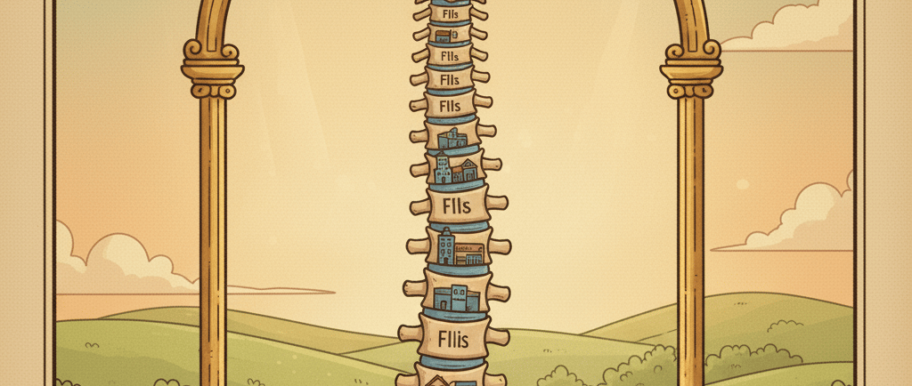coluna vertebral forte e saudável