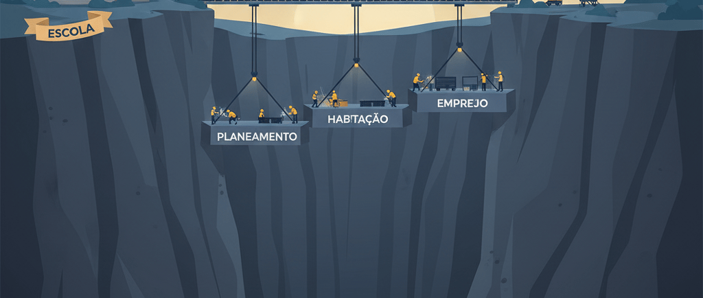 Queda do Penhasco Planear a Transição para a Vida Adulta Após o Fim da Escola