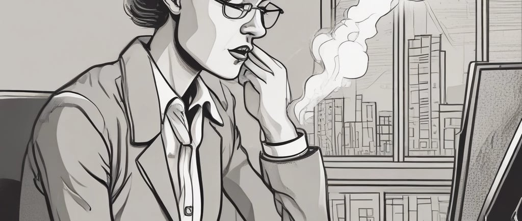 Eine Person, die an sich und ihren Fähigkeiten zweifelt