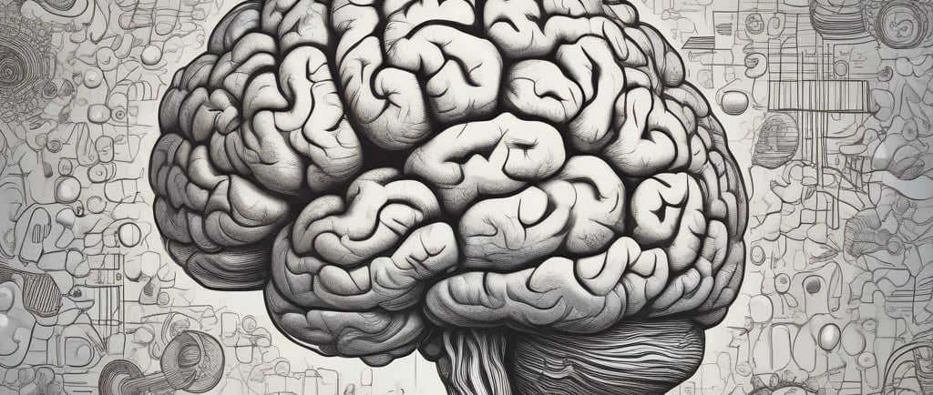 Ein Gehirn als Symbol für endlose Gedankenschleifen