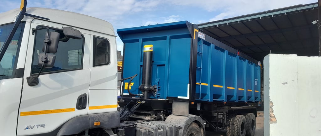 "Tip Trailer transporting balu (sand) in Bihar - MS Engineering Works
