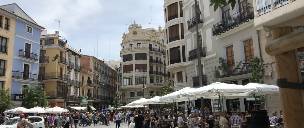 Plaza del Mercado Central en Valencia