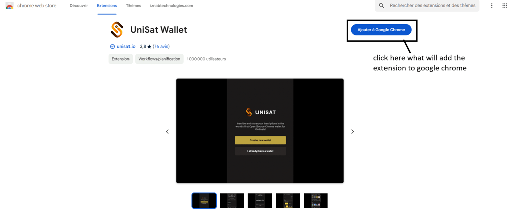 Unisat wallet add to google chrome