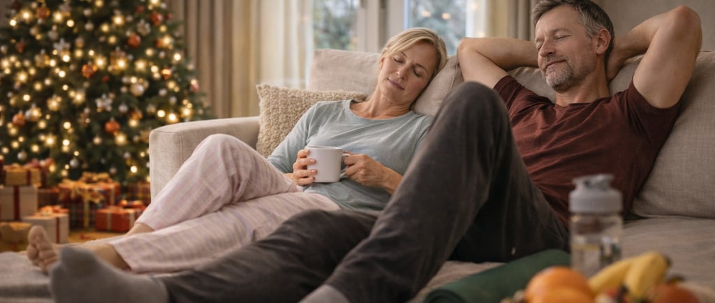 Relaxing between Christmas and New Year as part of a gentle fitness reset